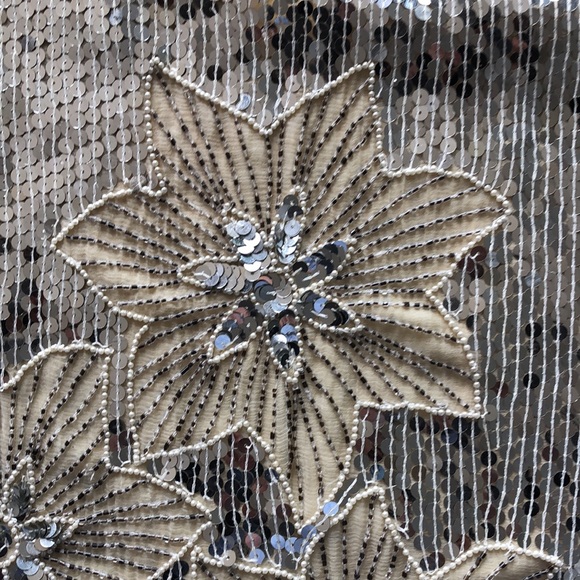 Vintage J. L. B silk sequin and beaded top. Paris. Hong Kong. New York - Picture 3 of 8